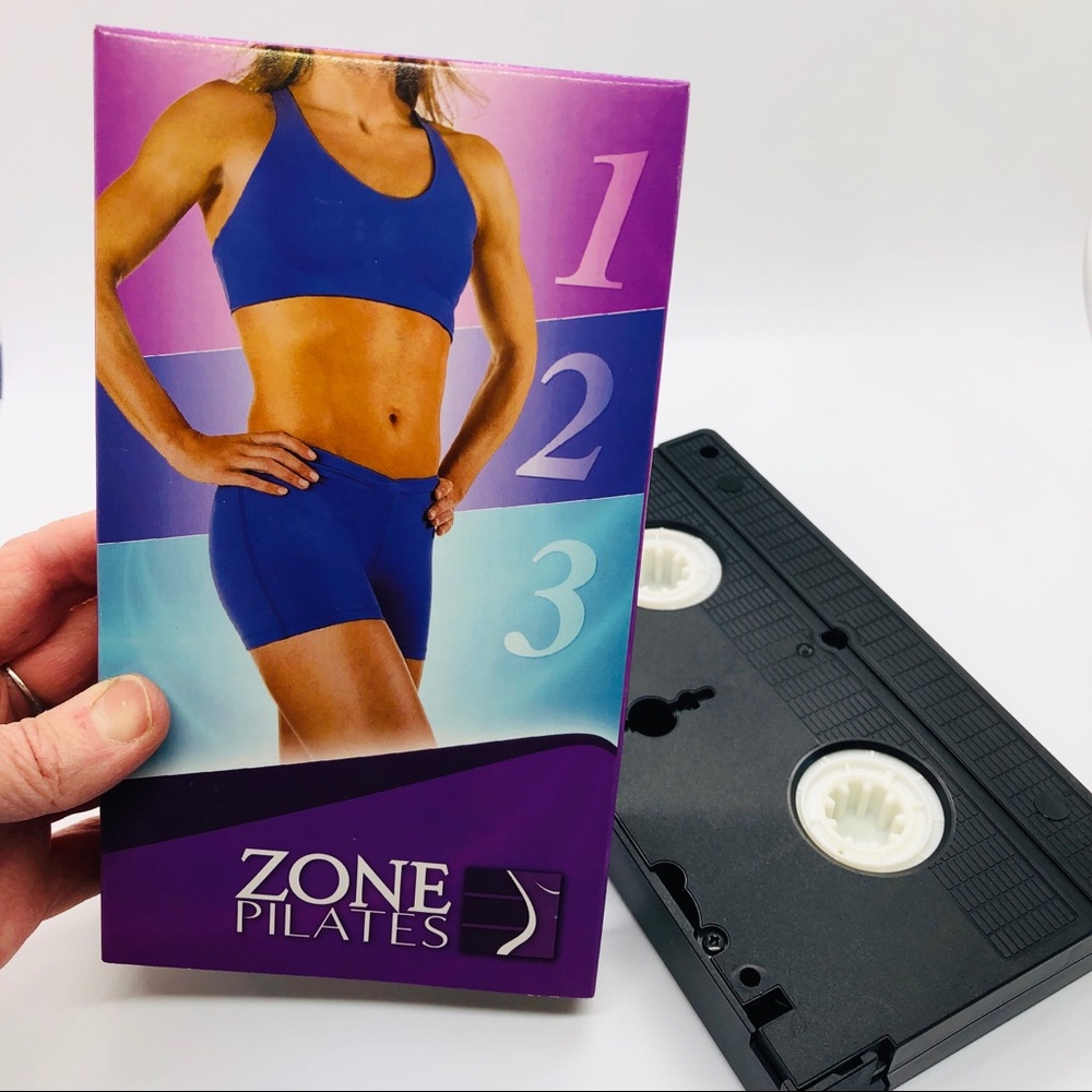 ZONE PILATES VHS EXERCISE AT HOME TAPE